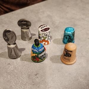 Colorful Souvenir Thimbles Collection